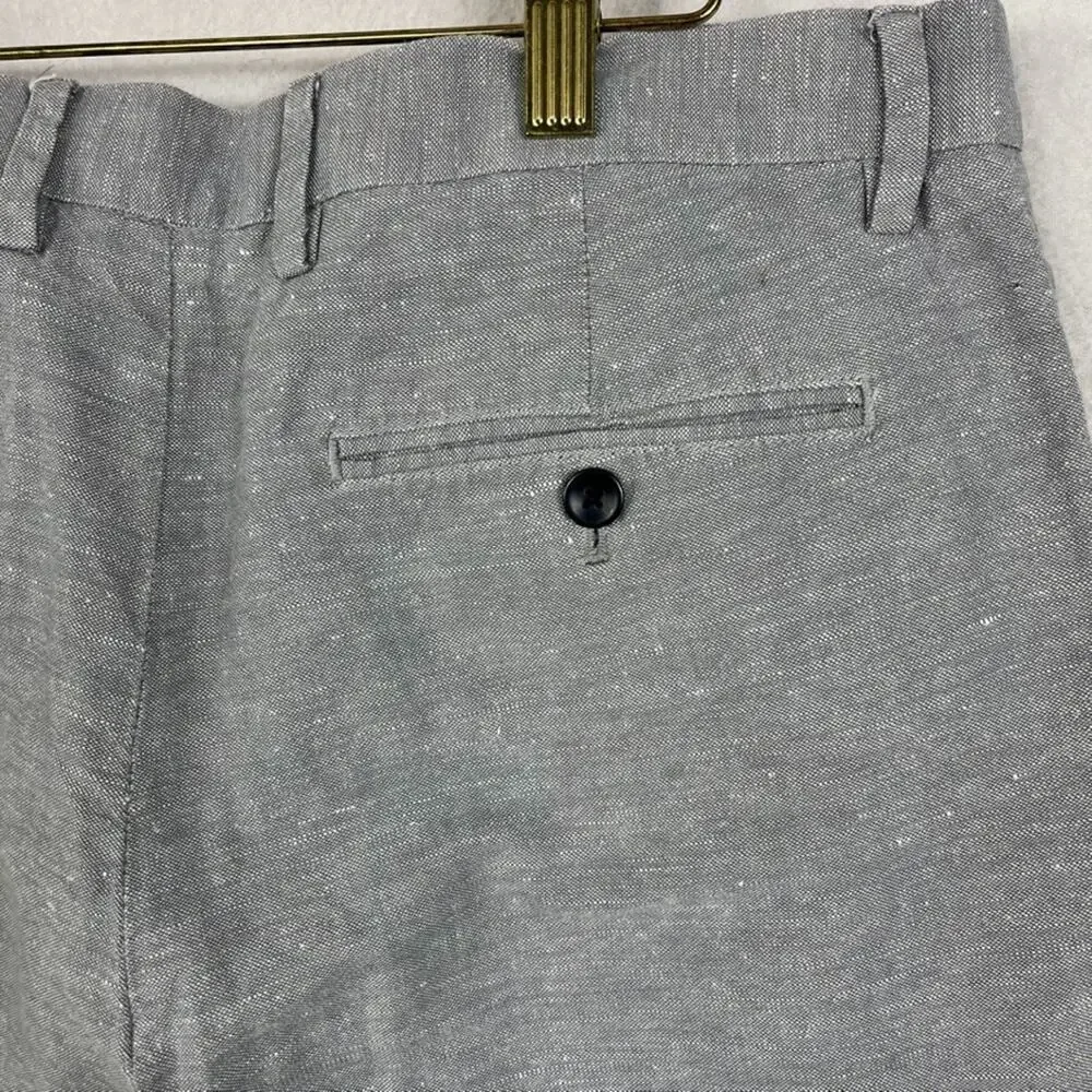 Banana Republic Kentfield Pant Men's Size 34x34 Gray Front Pockets Chino